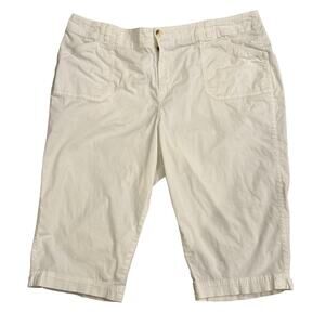 Sonoma Life Style White Capri Ankle Pants SIze 20W